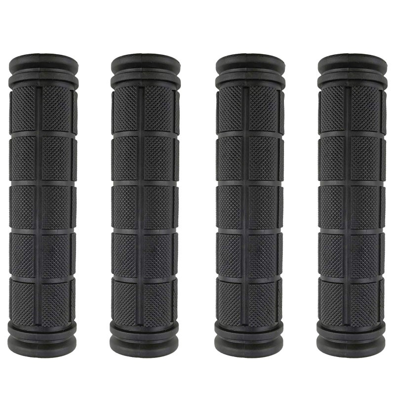 Zelerdo 2 Pairs Bike Handlebar Grips for Bikes (Black) - Image 1